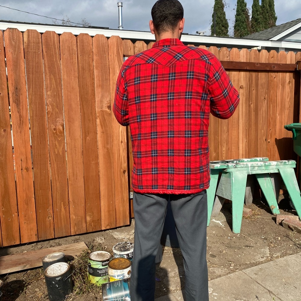 Wrangler Button Down, Plaid, Lined Jacket - image 7